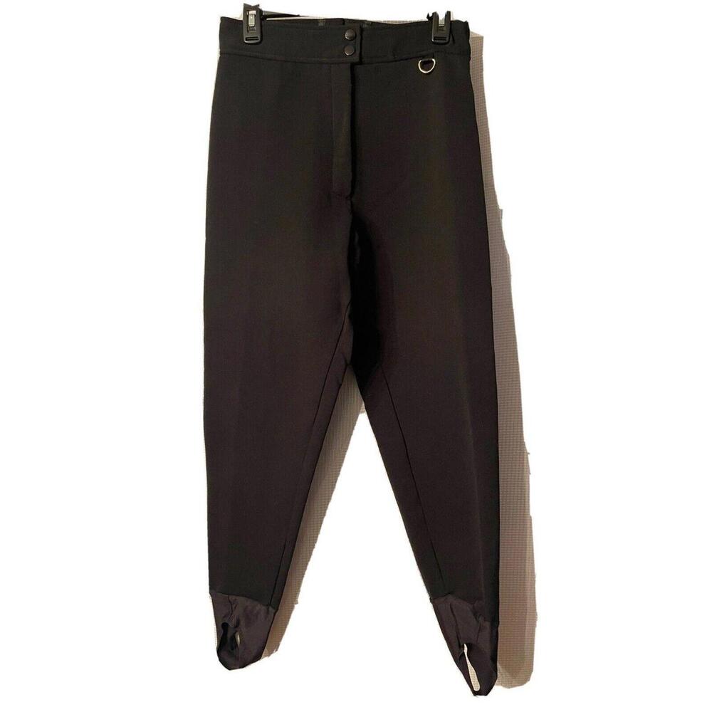 EUC Vintage Schoeller Skifans Womens Black Pants Size 10 USA